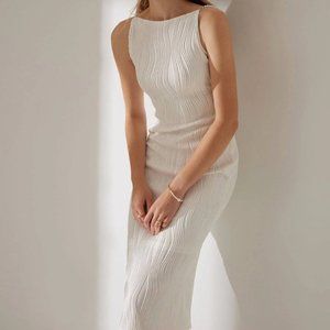 RIHOAS: The Water Ripple Textured Cami Dress